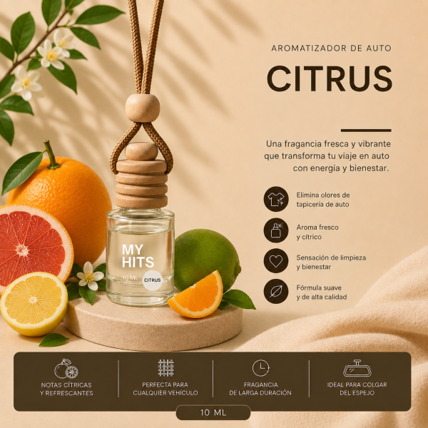 Aromatizador para Auto 10ml — Cítricas