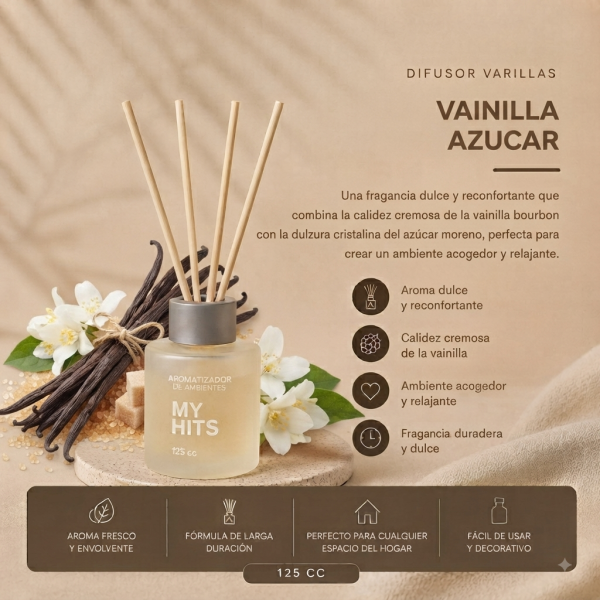 Difusor Varillas 125cc — Dulces y Gourmand