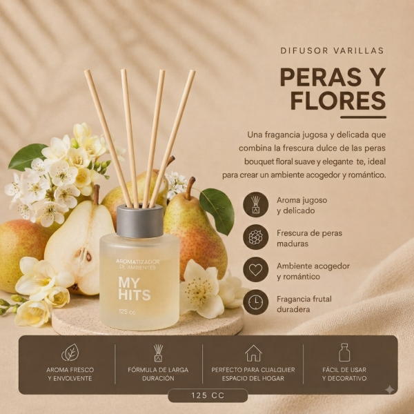 Difusor Varillas 125cc — Florales