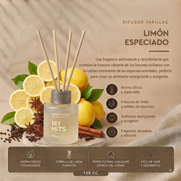 Difusor Varillas 125cc — Cítricas