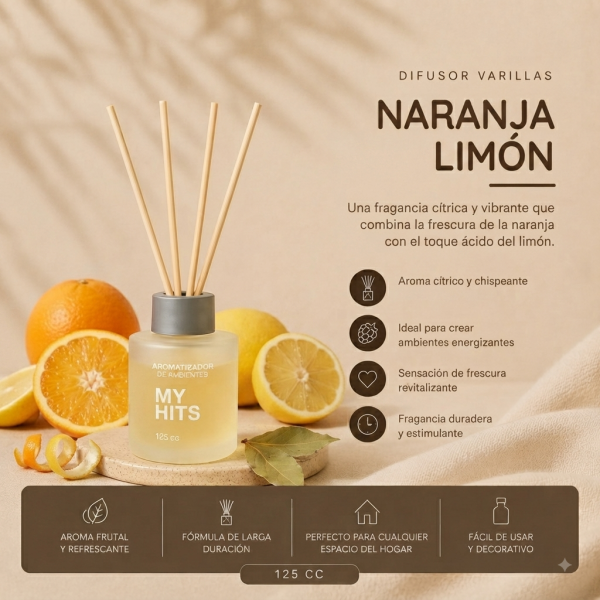 Difusor Varillas 125cc — Cítricas