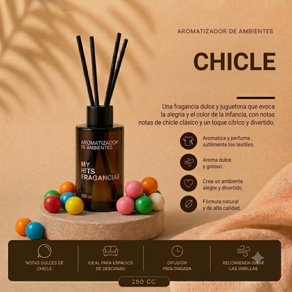 Difusor de Varillas 250cc — Dulces y Gourmand